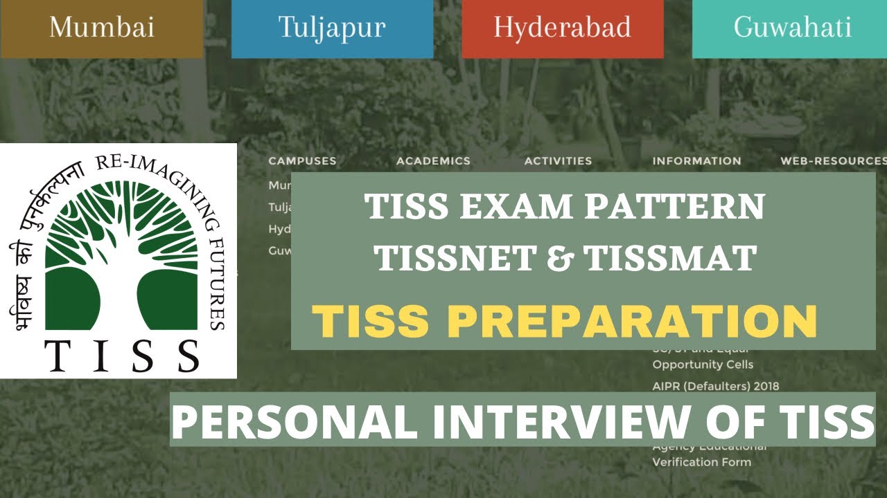 TISS 2022| TISSNET & TISSMAT | TISS Preparation | Personal Interview and G.D (TISS).