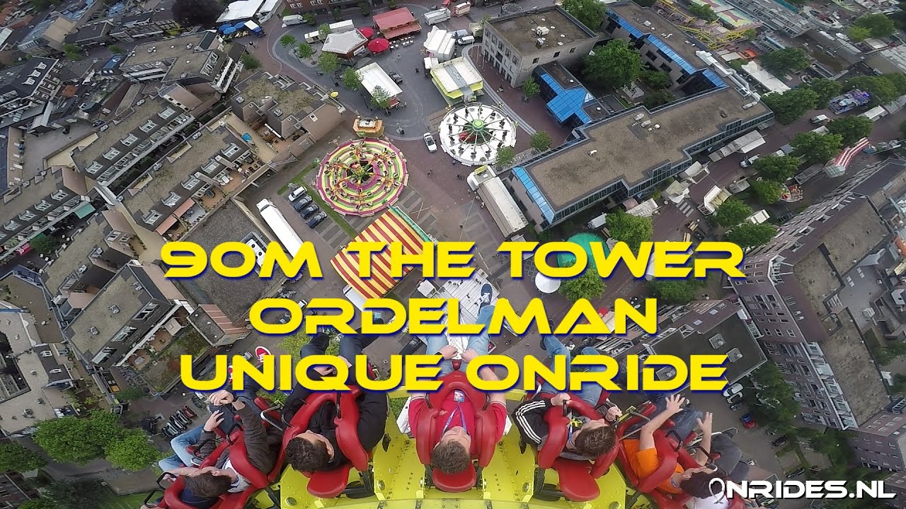 90M The Tower Ordelman HD Unique Onride POV Funfair Netherlands