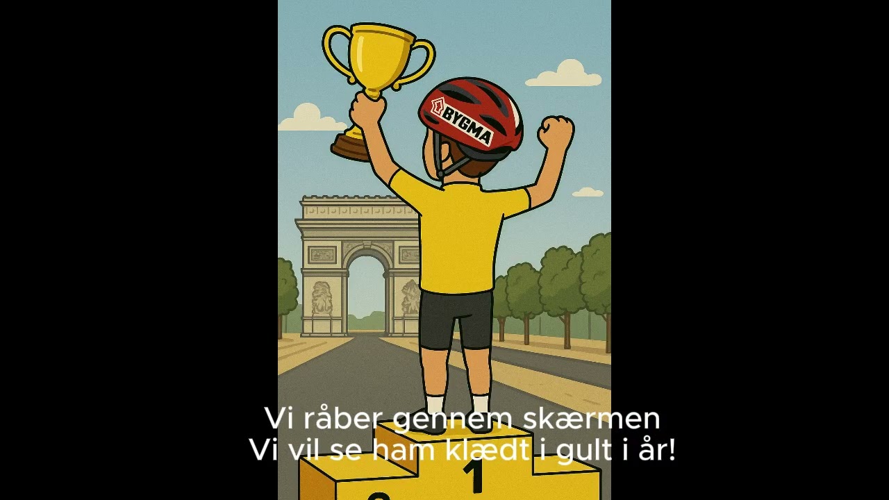 Jonas Vingegaard i gult i år - Sjov dansk hyldest sang