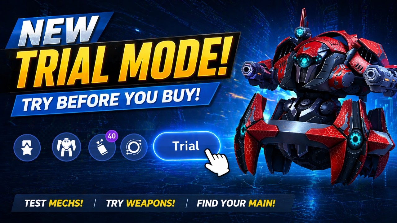 50% PLAYERS GOT THIS 😳 NEW TRIAL MODE + FREE ACOINS CRATE RUSH?! 🔥 | MECH ARENA