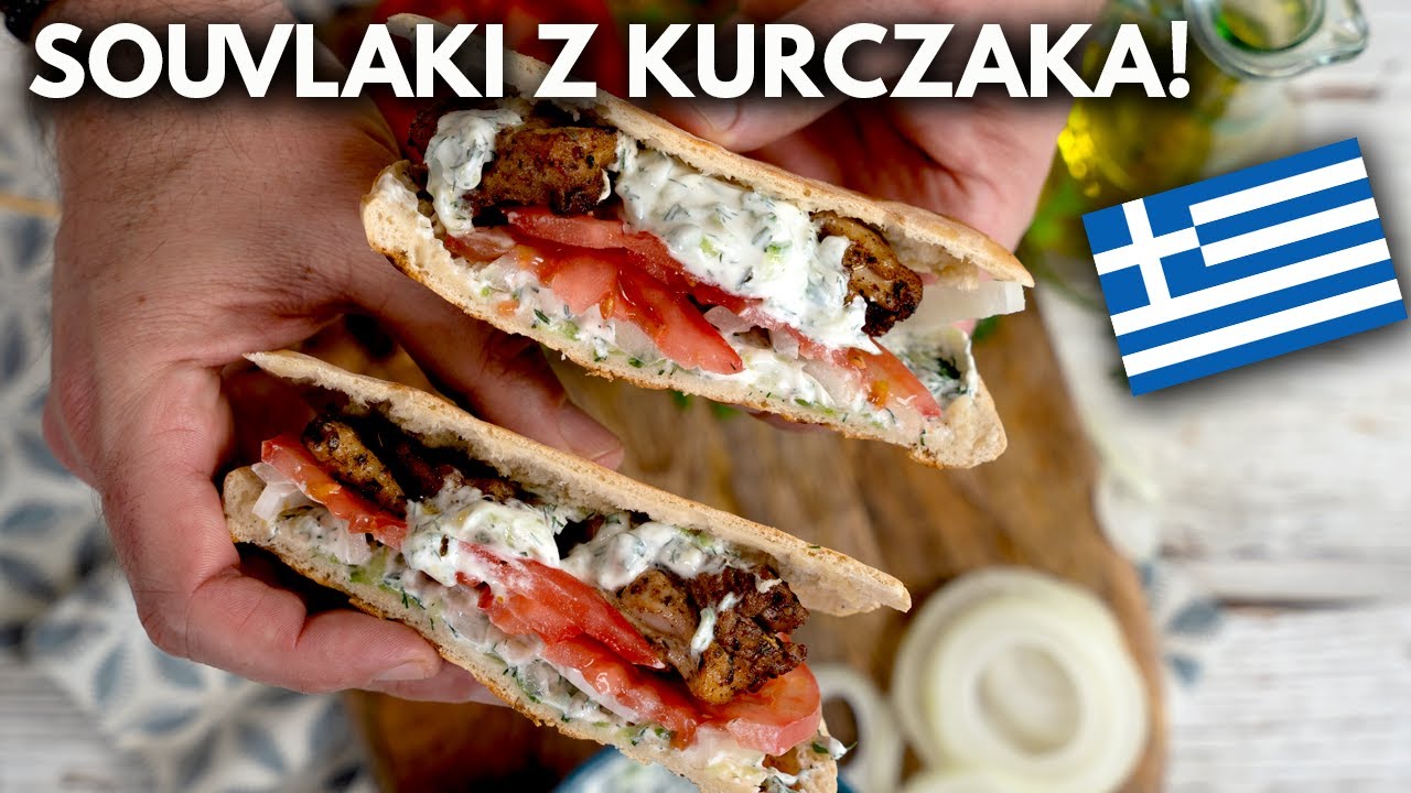 PYSZNE SOUVLAKI z kurczaka w picie! 🇬🇷 Grecki street food!