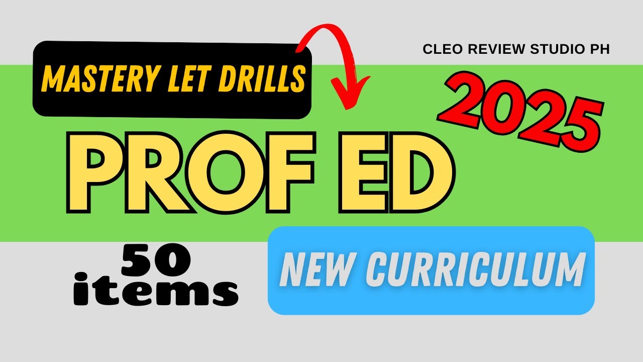 PROF ED FREE 50 ITEMS DRILLS FOR OUR LET REVIEW
