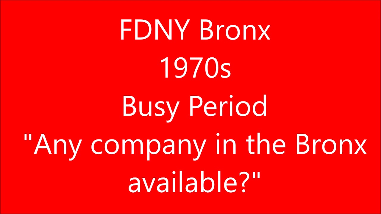 Busy Bronx Radio Traffic 1970s