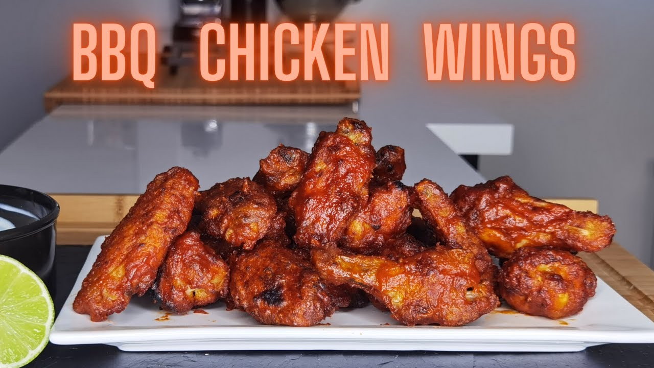 CRISPY BBQ CHICKEN WINGS au FOUR -- AILES DE POULET GOUT BARBECUE