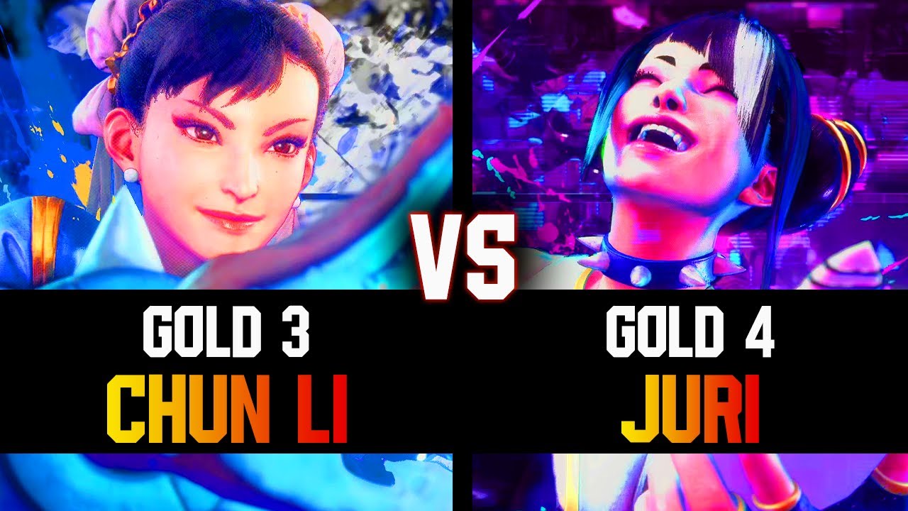 SF6 ▰ Chun Li (Gold 3) VS Juri (Gold 4) | Low Level Replay | Street Fighter 6