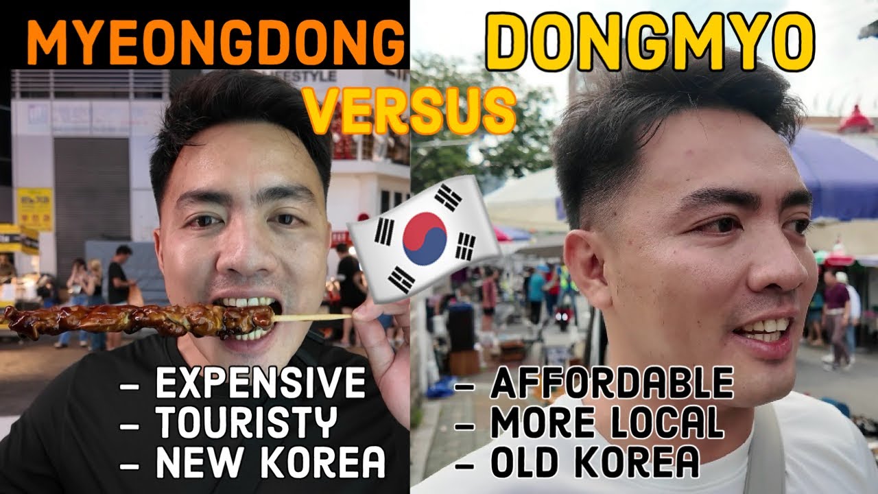 MYEONGDONG Vs. DONGMYO | Korea Street Foods, Flea Market & Shopping Stores | Seoul Korea Vlog