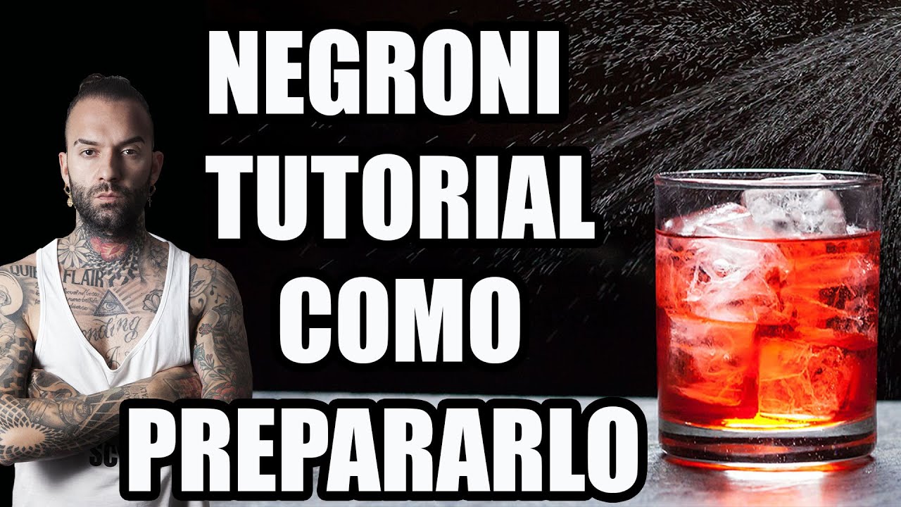 🥃 NEGRONI COCKTAIL  / TUTORIAL COMO PREPARARLO  🥃  #tutorialcocktail
