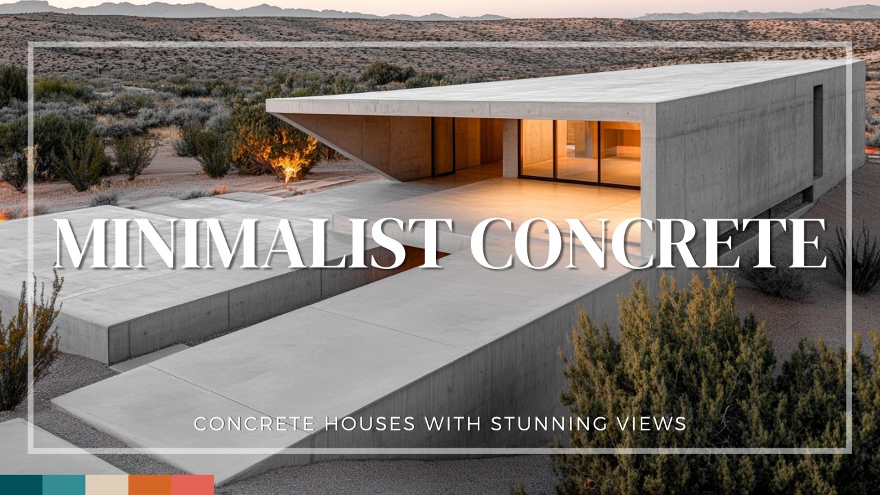 Minimalist Masterpieces: Concrete Houses with Stunning Views