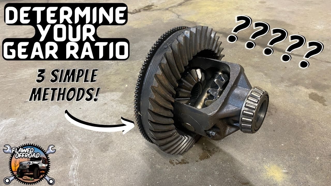 Gear Ratio - 3 Simple Methods to figure out what Gears you have!