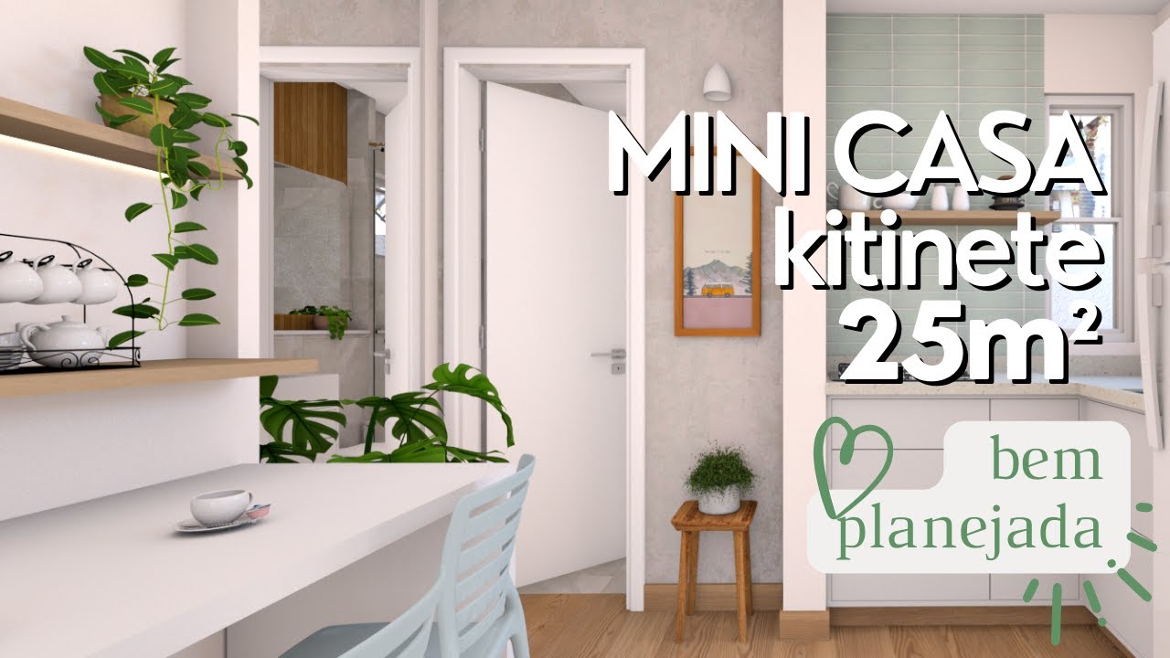 Casa pequena estilo Kitinete apenas 25m² 🏡