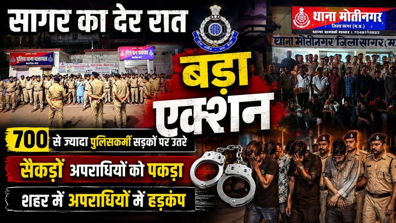 Major Sagar Police crackdown in the dead of night - police reach criminals' hideouts...!!