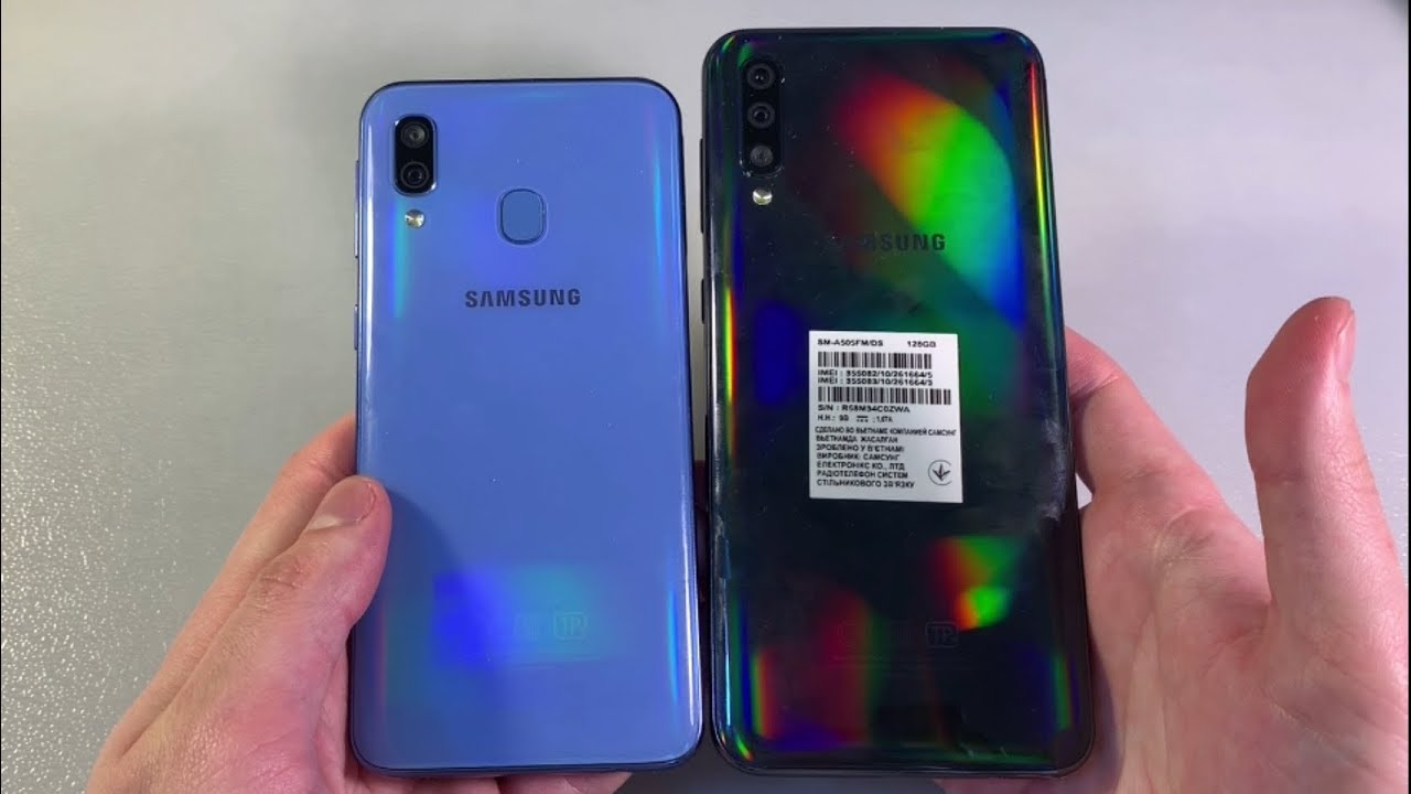 Samsung Galaxy A50 vs Samsung Galaxy A40