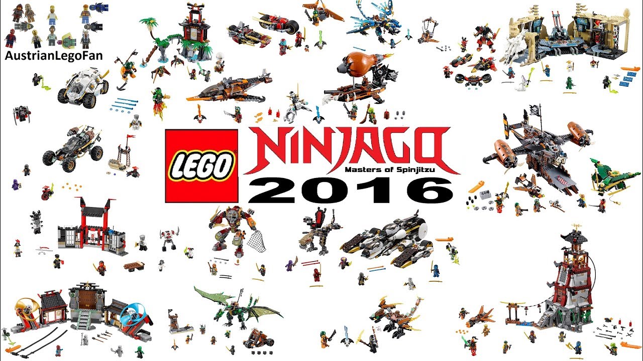 Lego Ninjago 2016 Compilation of all Sets - Lego Speed Build Review