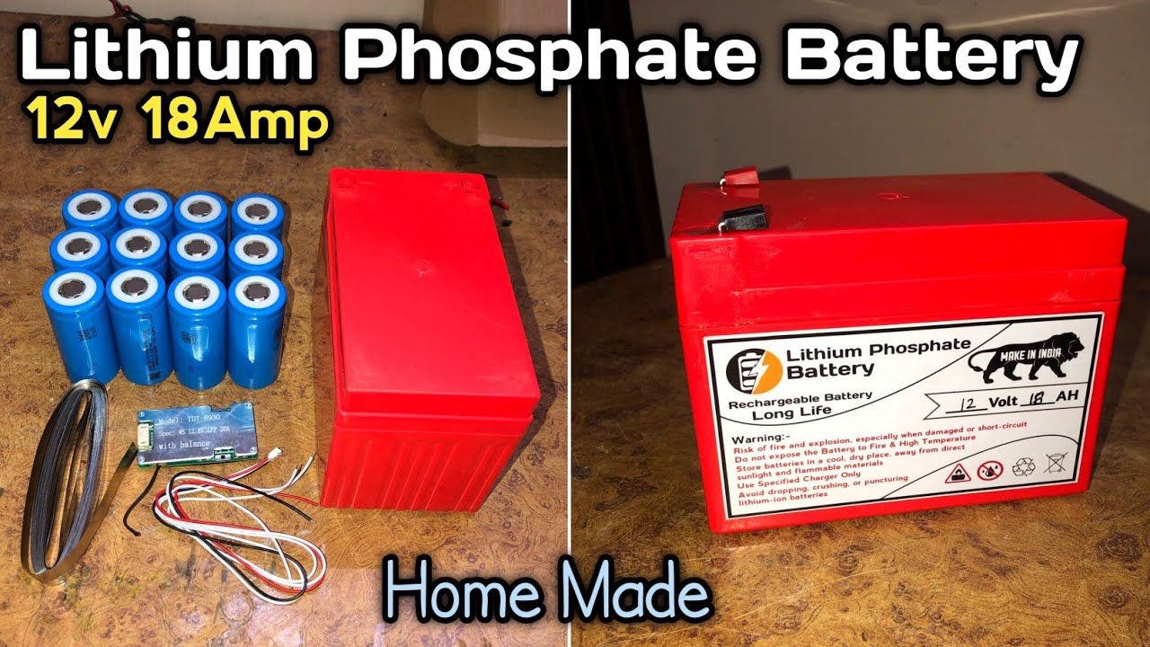 How To Make 12v 18Amp Lithium Phosphate Battery Pack at Home // Powerful Lithium Battery Pack 