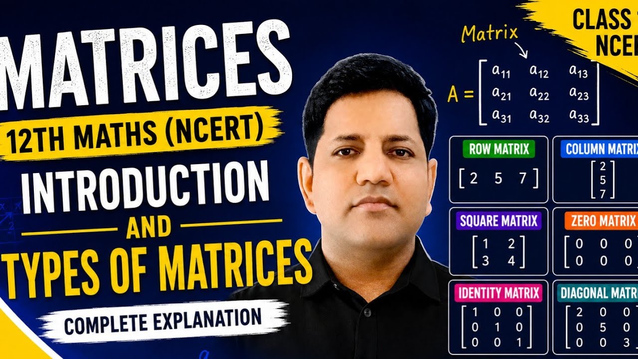 #MATRICES 12th(maths) NCERT 