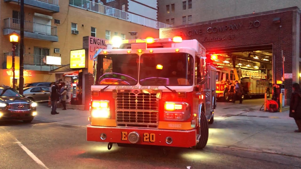 PFD BRAND NEW ENGINE 20 AND OLDEST LADDER 23 RESPONDING LAYING ON SIRENS AMD HORNS