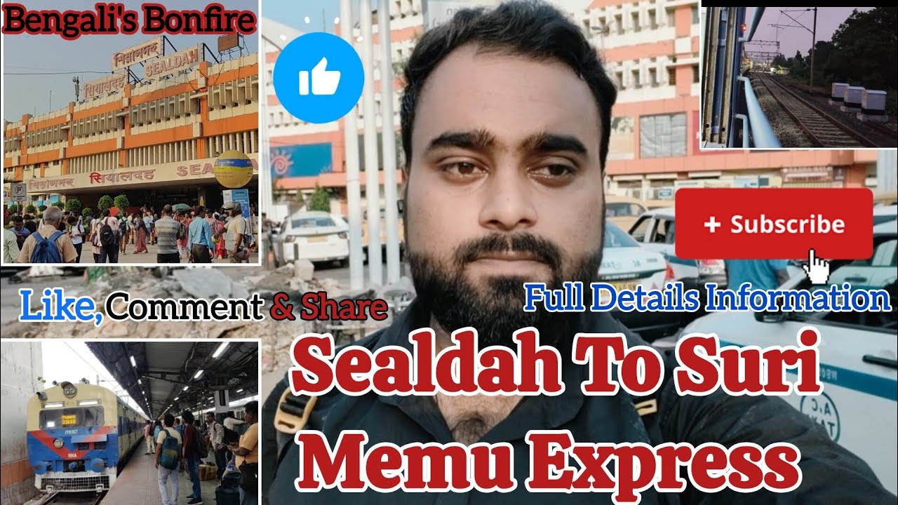Sealdah To Suri Memu Express Train Journey 🚈 | শিয়ালদহ থেকে সিউড়ি ট্রেন জার্নি ♥️ | Full Details