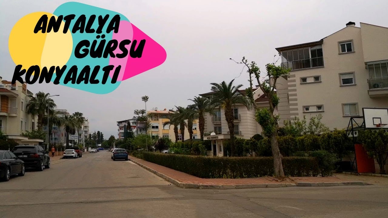 Antalya Gürsu Mahallesi,Konyaaltı  4K #antalya #türkiye #streettour #