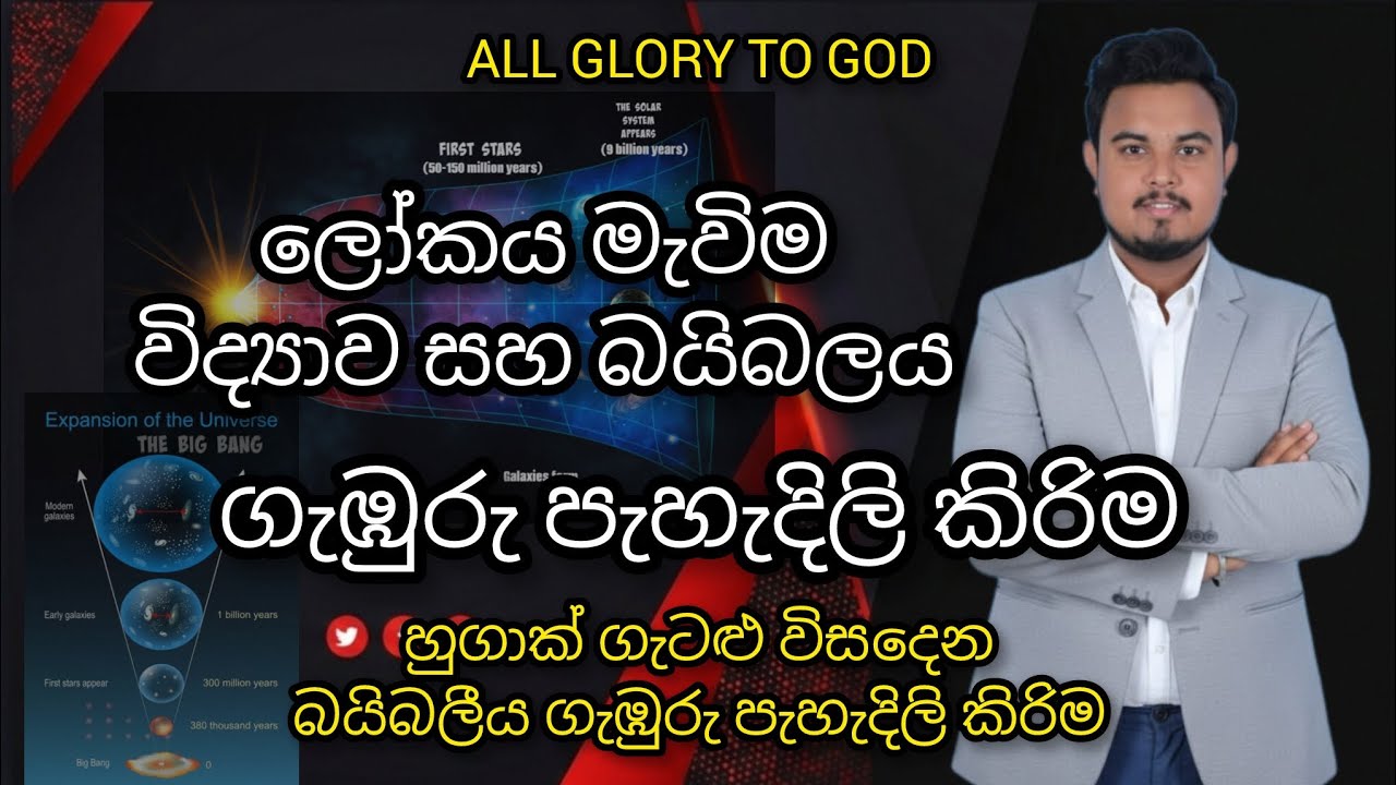 ලෝකය මැවිම විද්‍යව සහ බයිබලයේ ගැඹුරු පැහැදිලි කිරිම. පළමු (01) කොටස