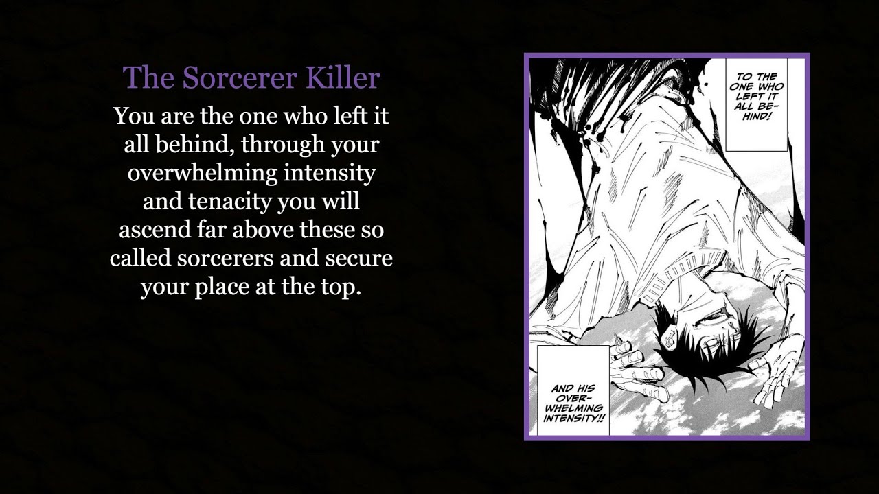 I am — The Sorcerer Killer.
