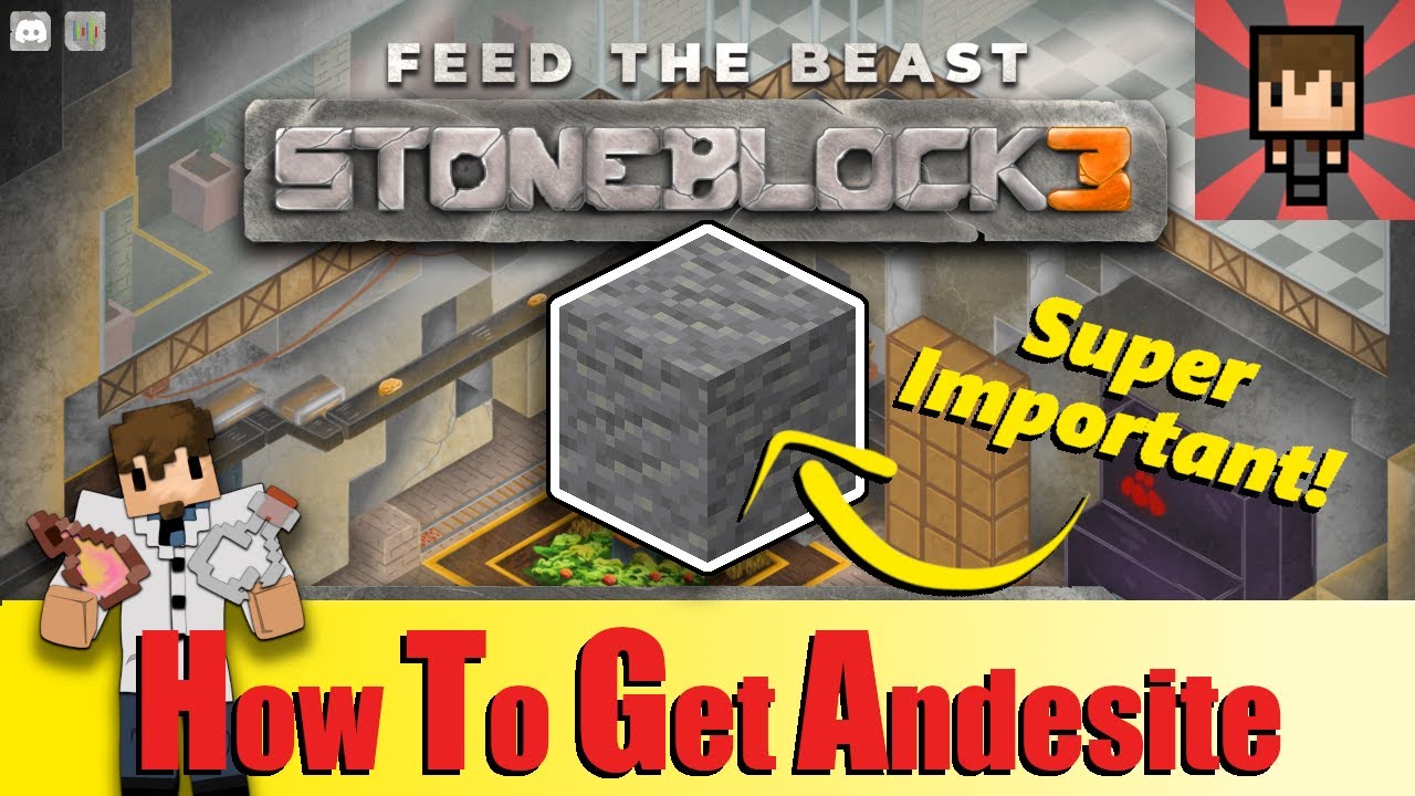 FTB STONEBLOCK 3 - How to get Andesite & Tinker's Tools tutorial EP02