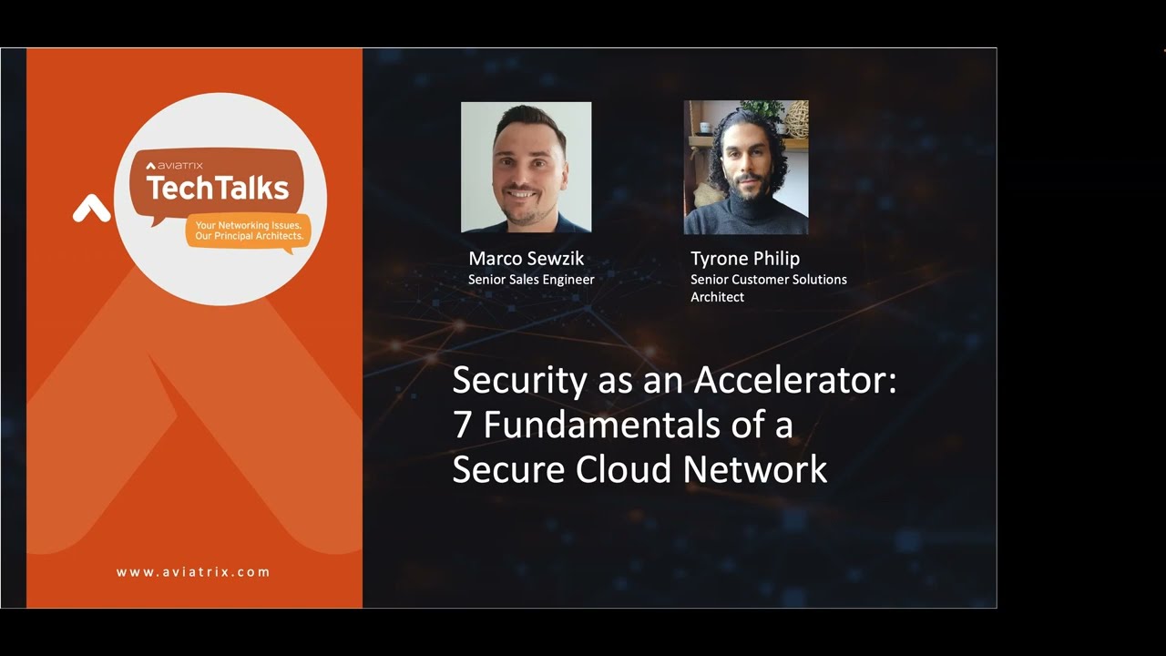 TechTalk (GERMAN) | Security as an Accelerator: 7 Fundamentals of a Secure Cloud Network