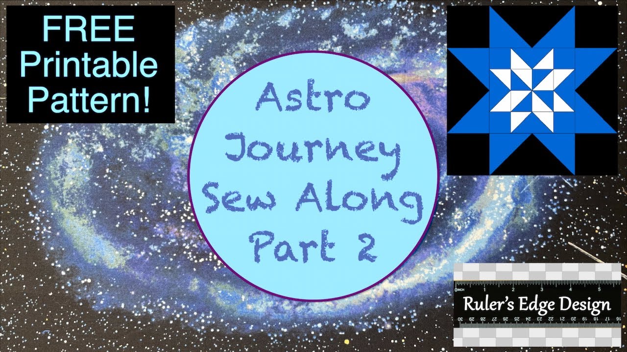 Easy quilt tutorials - Astro Journey - Sew Along Part 2 - Double Sawtooth Pinwheel Star Block