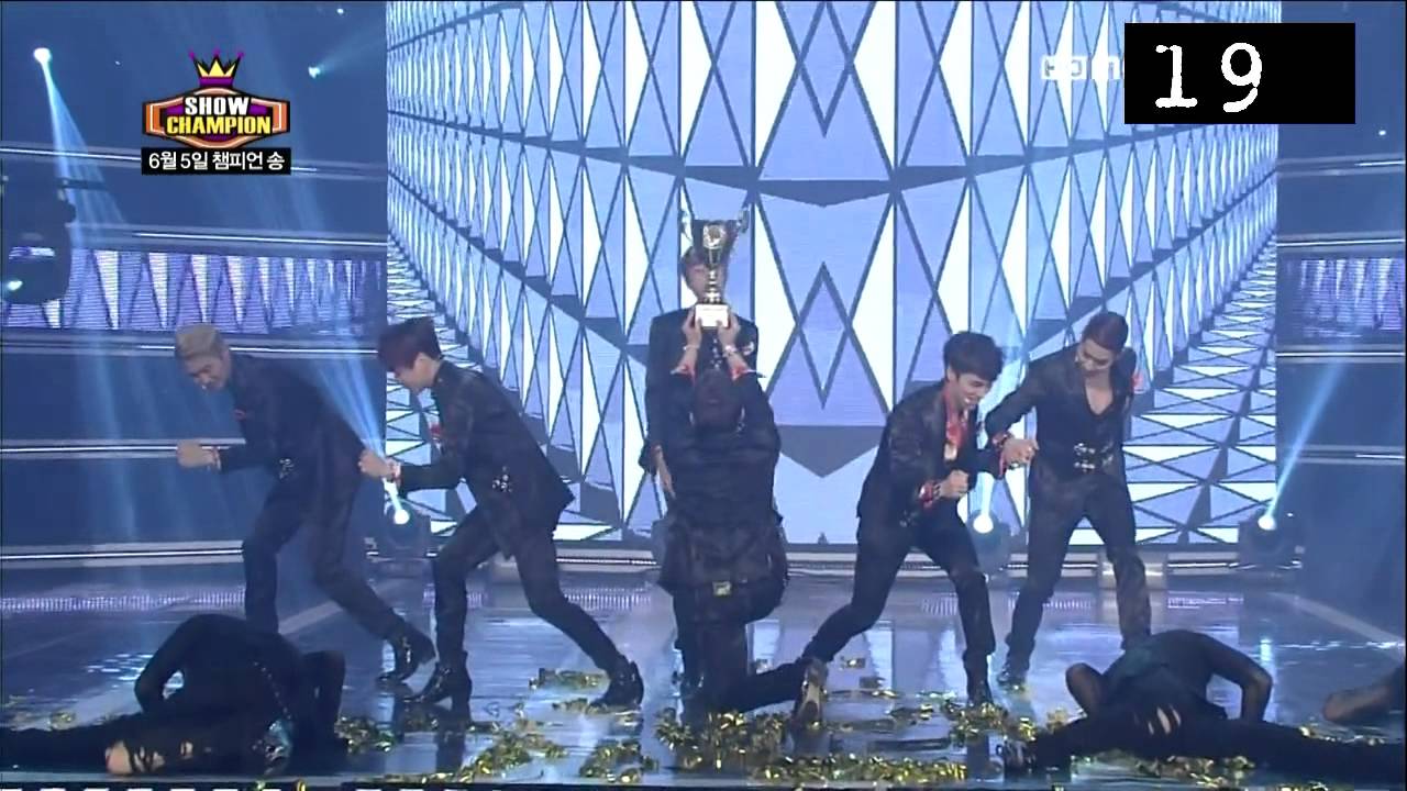 [130605] 쇼챔피언 2주 연속 1위 신화 this love(1위 발표).avi (+진민 뽀뽀?ㅋ)