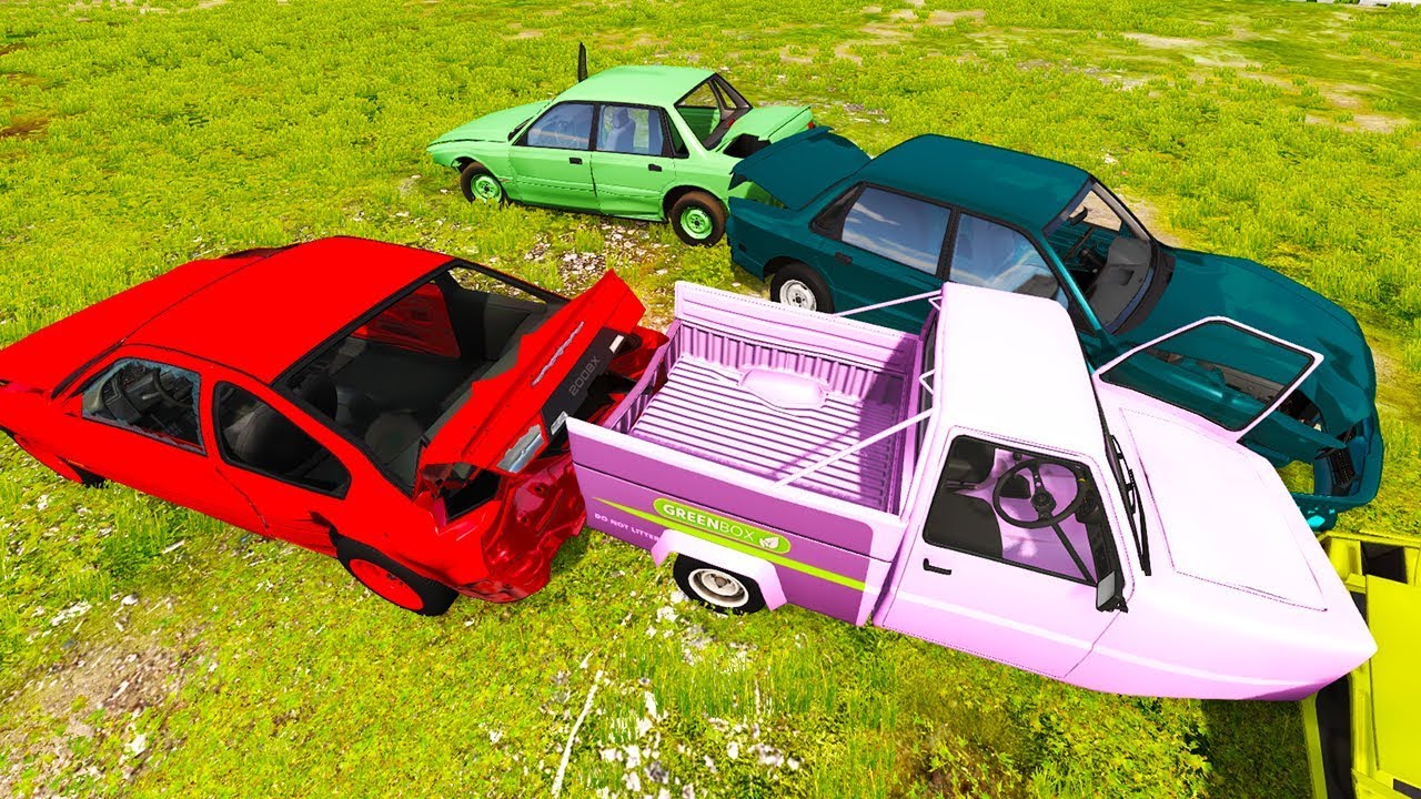 BeamNG Drive - CRAZY DEMOLITION DERBY! SEMI VS PIGEON!