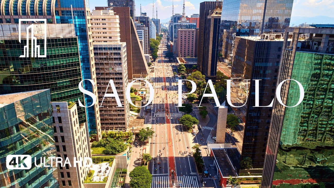 São Paulo City Downtown, Brazil 🇧🇷 in 4K ULTRA HD 60FPS by Drone