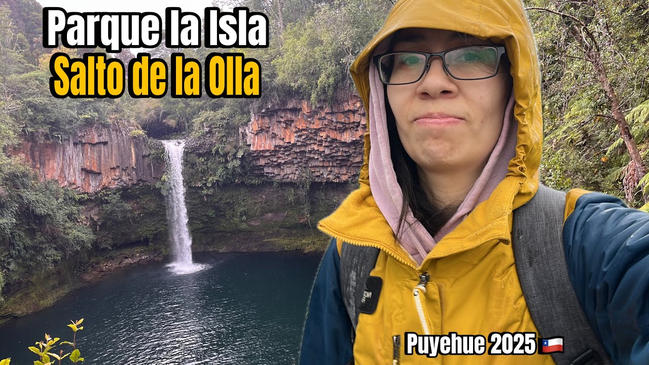 Caminé hasta el Parque la Isla a Pie 👣 - Salto de la Olla - Puyehue Chile 🇨🇱2025 Parte 2