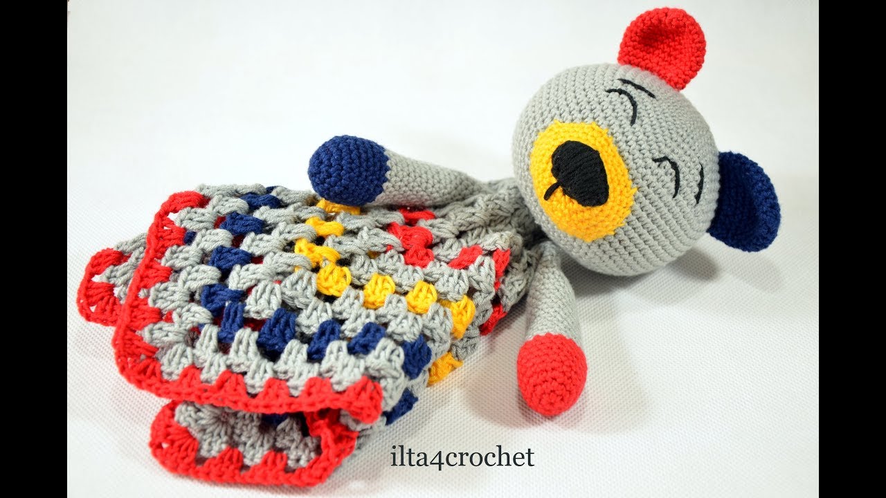 Jak zrobić szydełkiem misia: kocyk - przytulankę - ilta4crochet