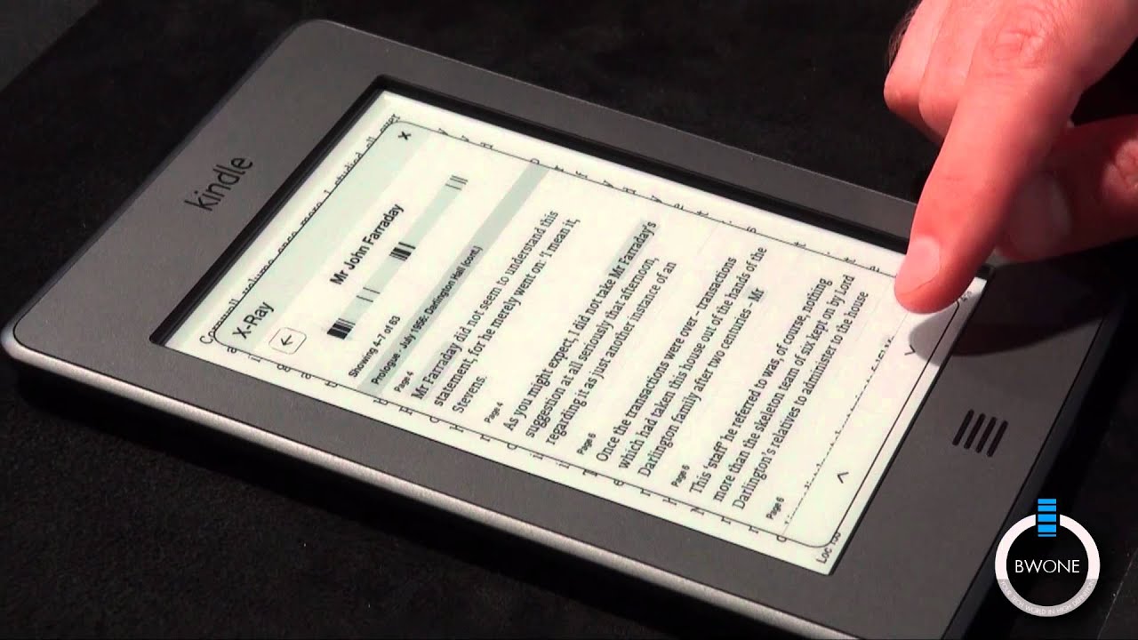 Amazon Kindle Touch Hands-On - BWOne.com