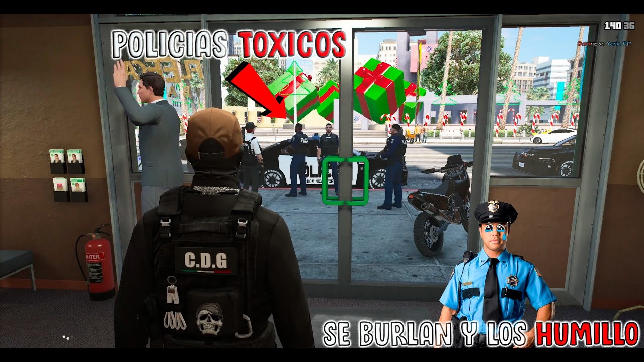 Policias Toxicos se Burlan de Mi Por ir SOLO a Robar un Banco GTA V ROLEPLAY DOMINICANO