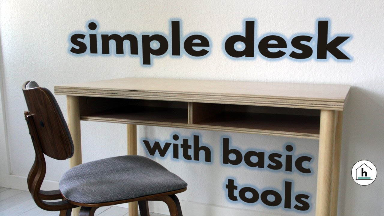 How to Build a Student Desk / Writing Desk with Cubbies using Basic Tools
