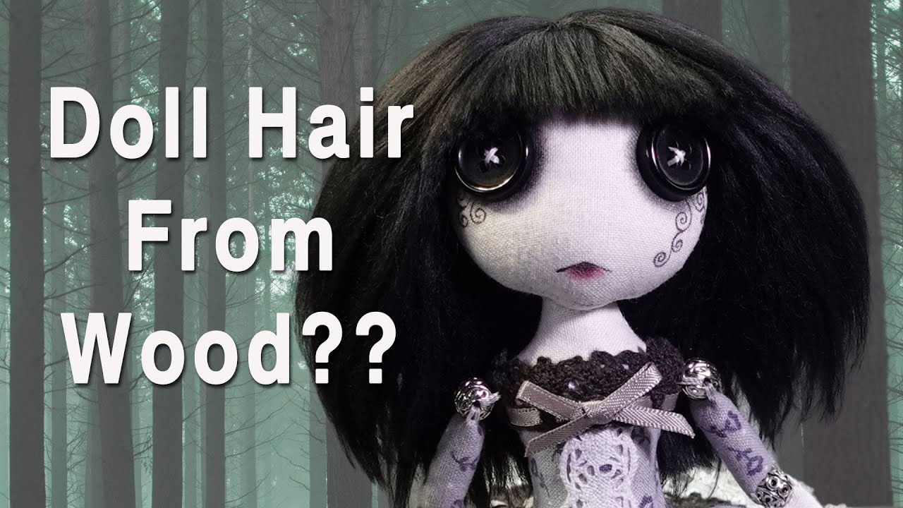 I tried needle felting doll hair with VISCOSE