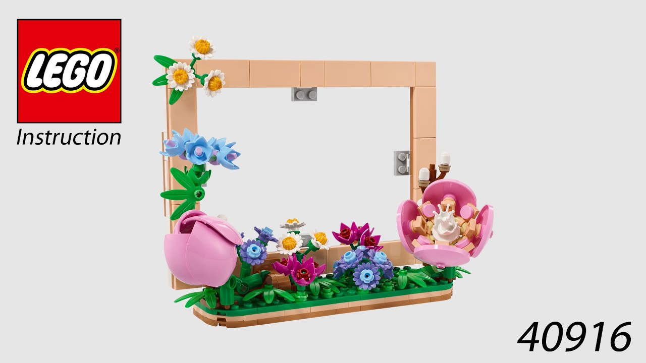 LEGO Instruction - The Botanical Collection - 40916 - Floral Picture Frame