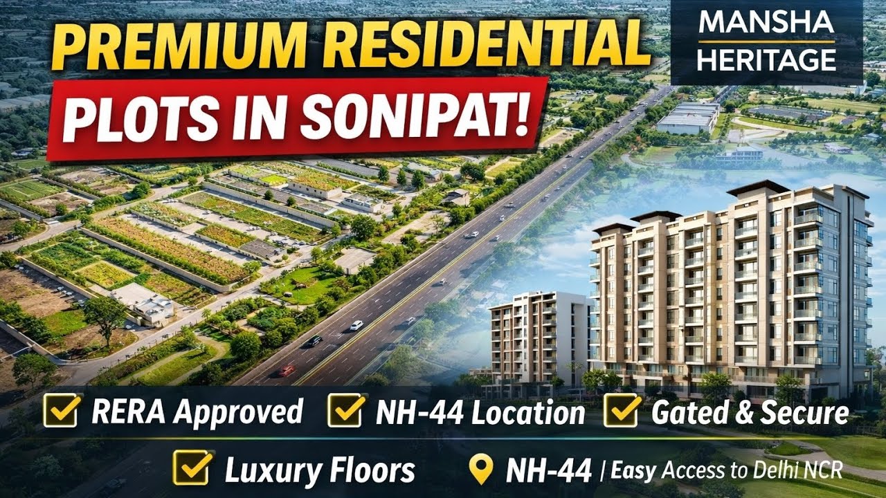 Mansha Heritage Sonipat | Premium Residential Plots on NH-44 | Best Investment Near Delhi NCR