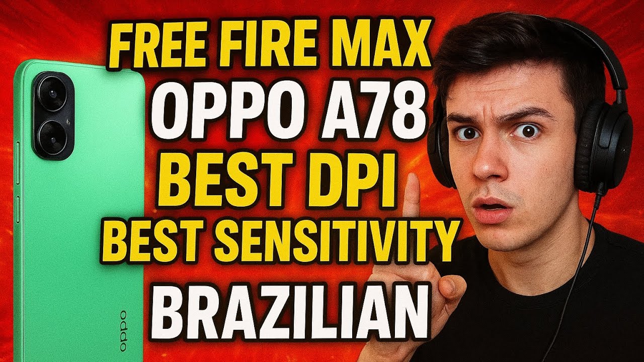 FREE FIRE MAX OPPO A78 BEST NO DPI SENSITIVITY ⚡ Brazilian Auto Headshot Settings 2025
