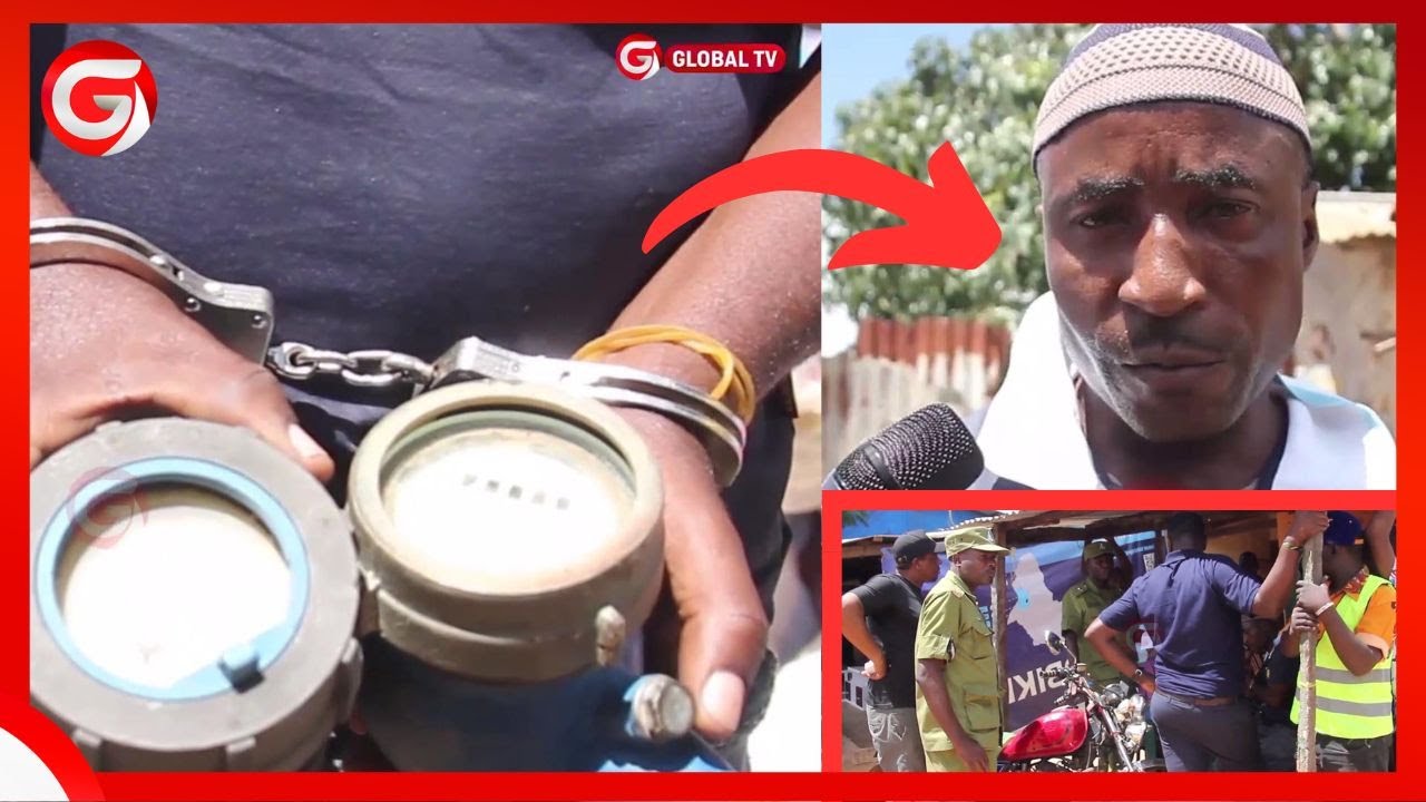 MUUZA CHUMA CHAKAVU AINGIA 18 za POLISI - ANASWA na MITA za MAJI za WIZI - ''MAJI YANAMWAGIKA''...