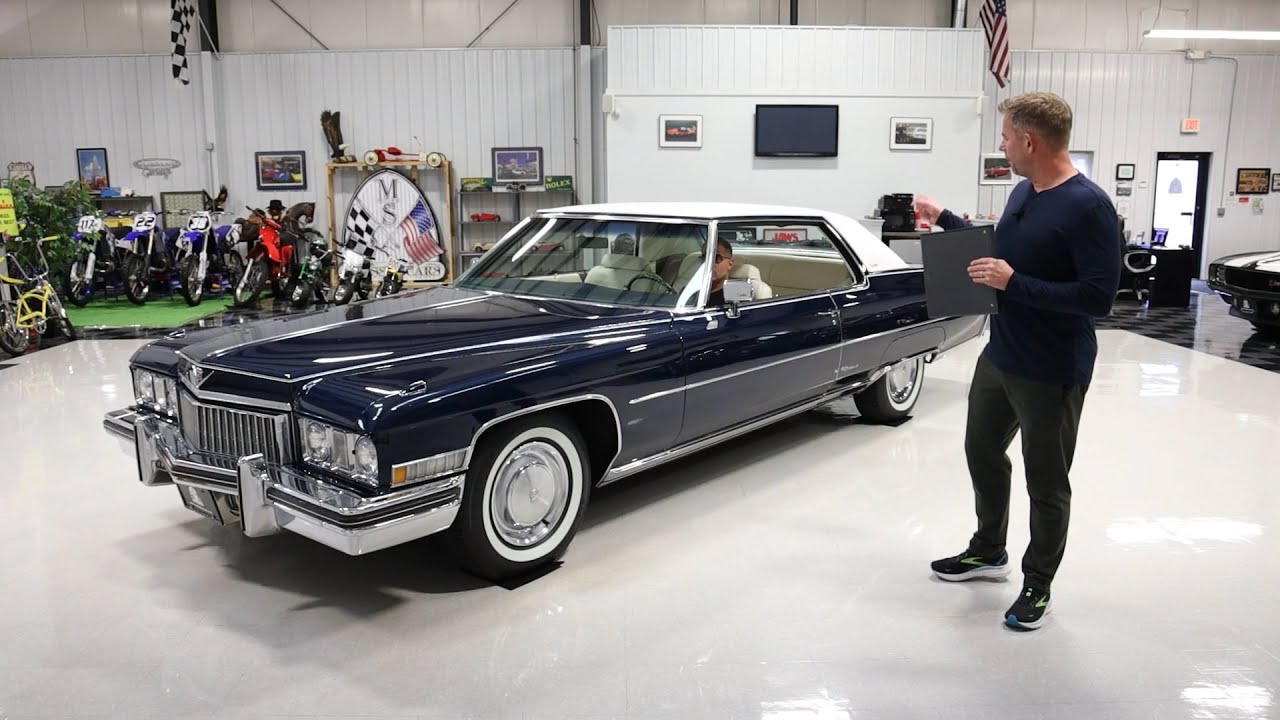 Полностью оригинальный Cadillac Coupe Deville Walk Around 1973 года. Пробег 35 838 миль!