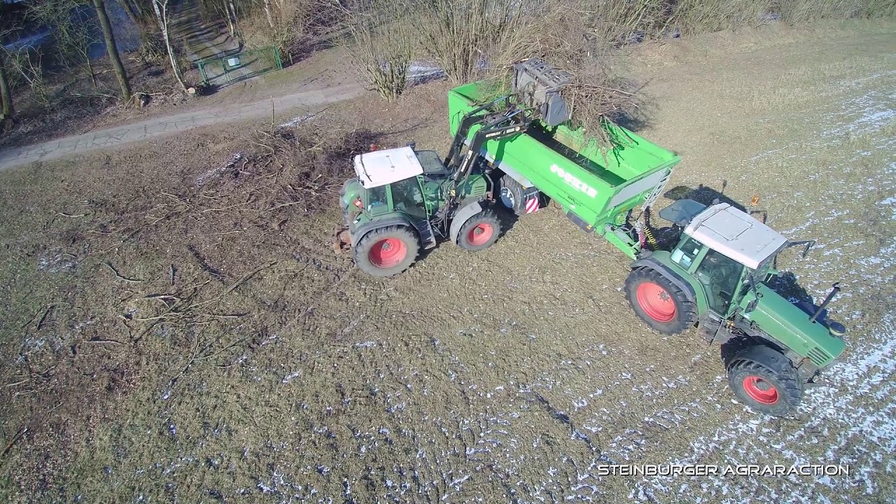 Busch fahren 2018 für das Osterfeuer Looft - LaJu Steinburger Geest [Fendt, Case IH, MF (TYPHOON H)]
