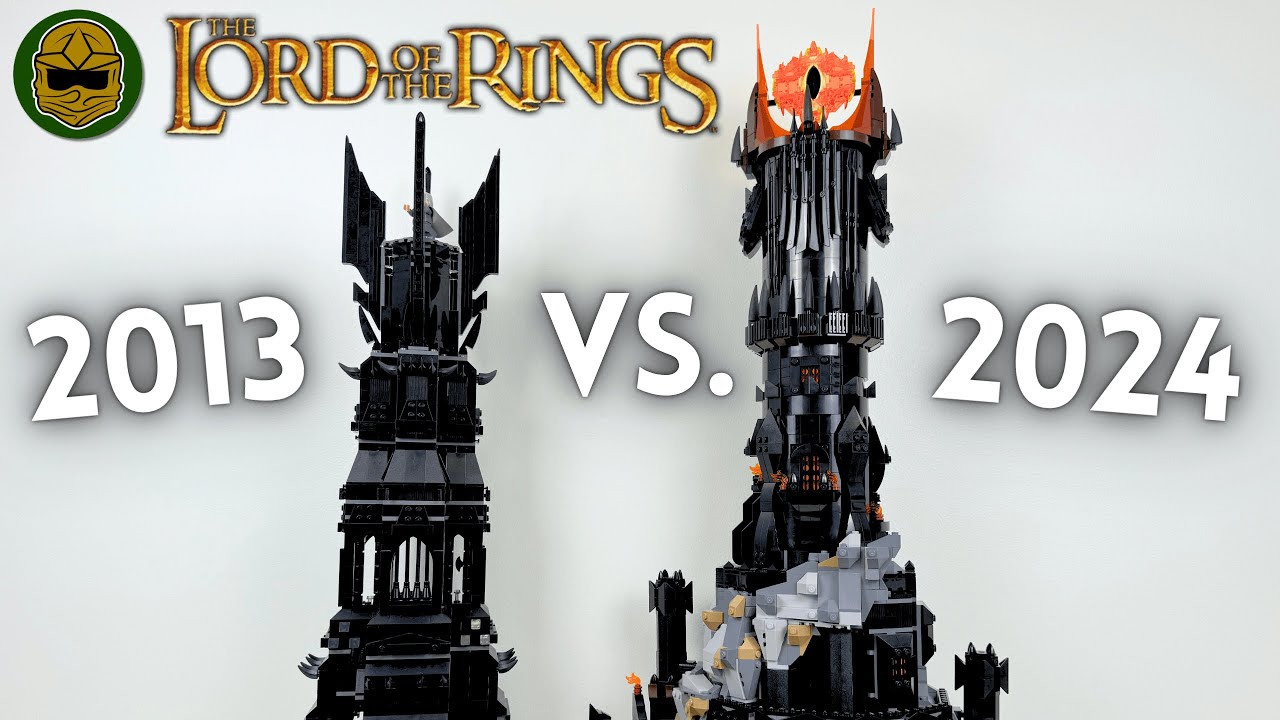 2013 Tower of Orthanc vs. 2025 Barad-dûr: LEGO® The Lord of the Rings The Two Towers Comparison!