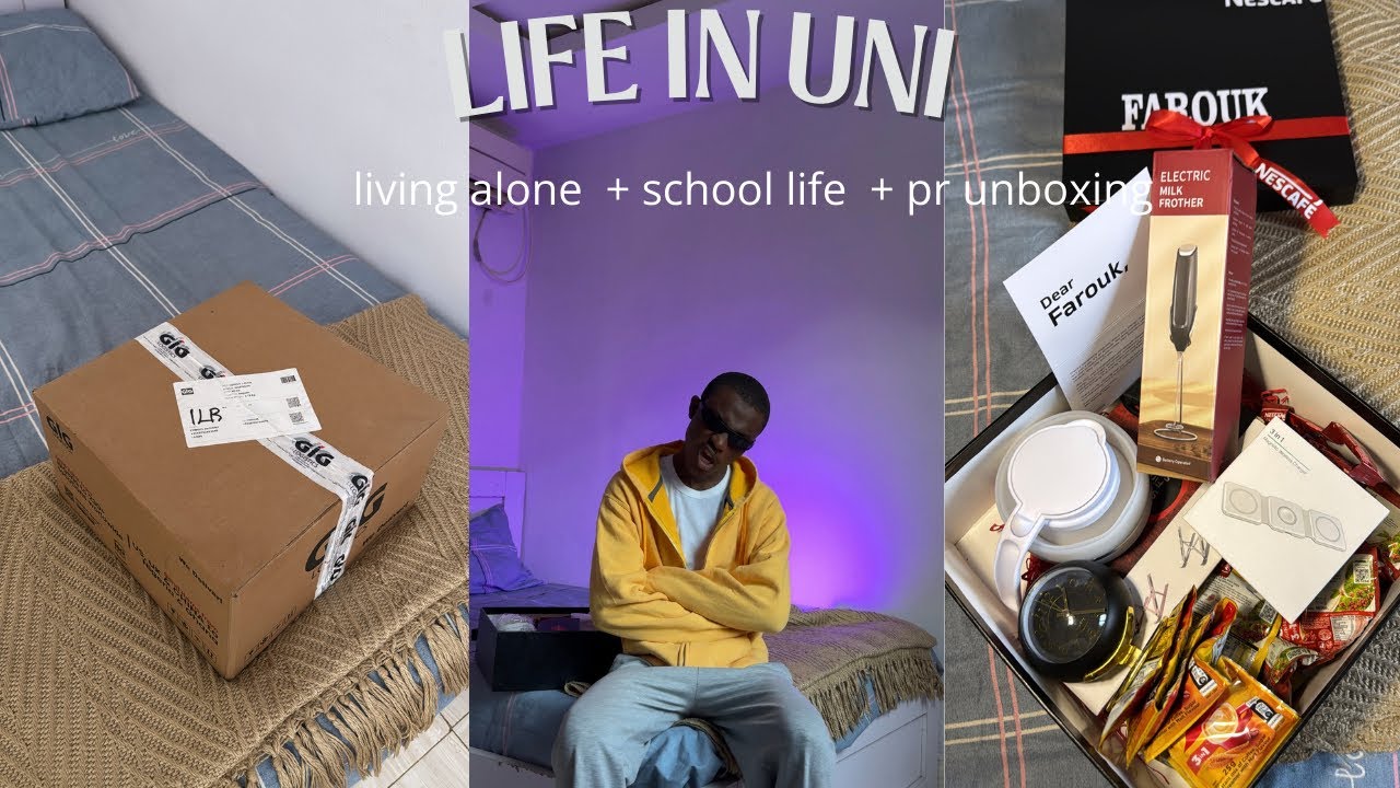 LIFE IN ALHIKMAH UNIVERSITY ILORIN | living alone + or unboxing + school 