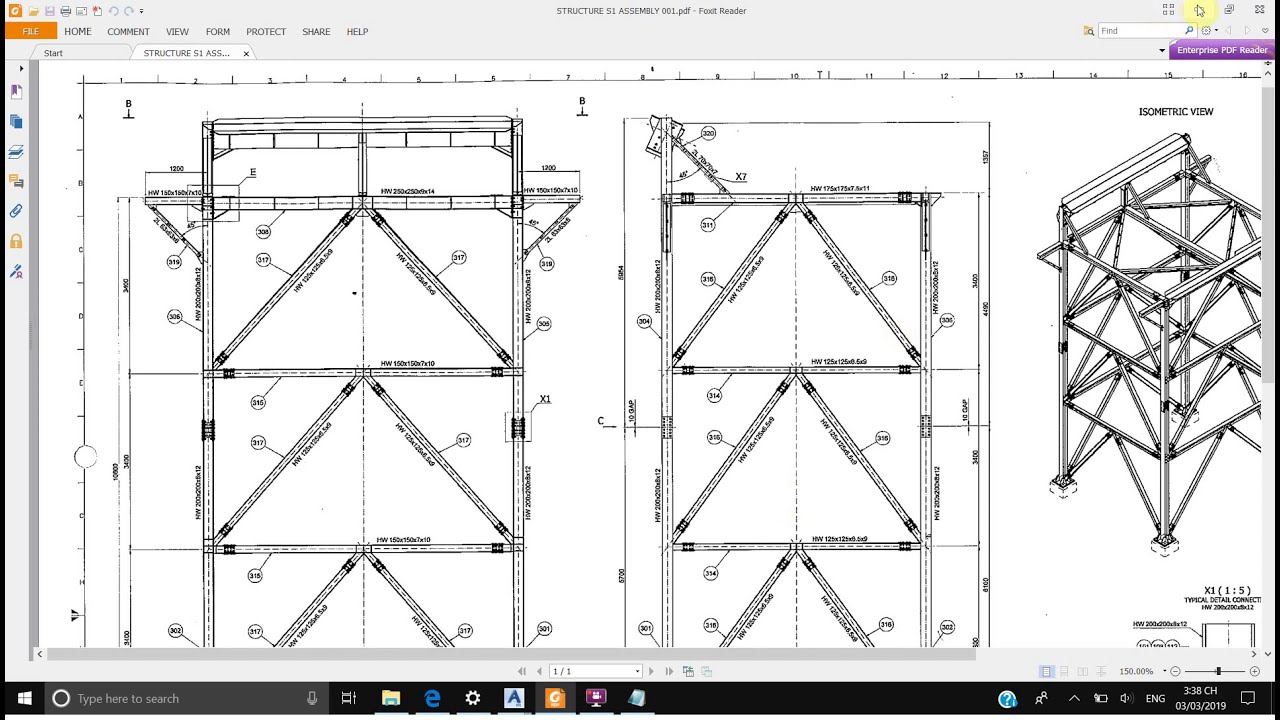 ADVANCE STEEL 2019 TUTORIAL/67/ERECTION DRAWING PART 2