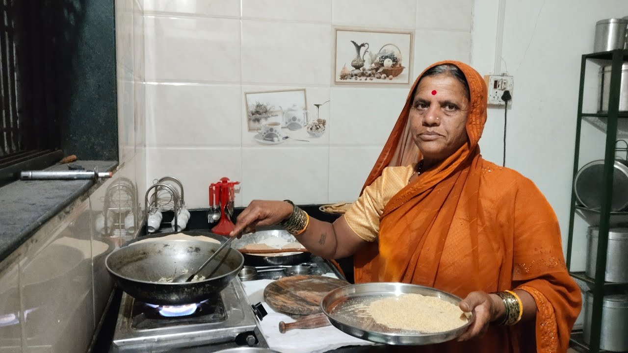 आत्याने बनवला हरभऱ्याच्या डाळीचा काळना