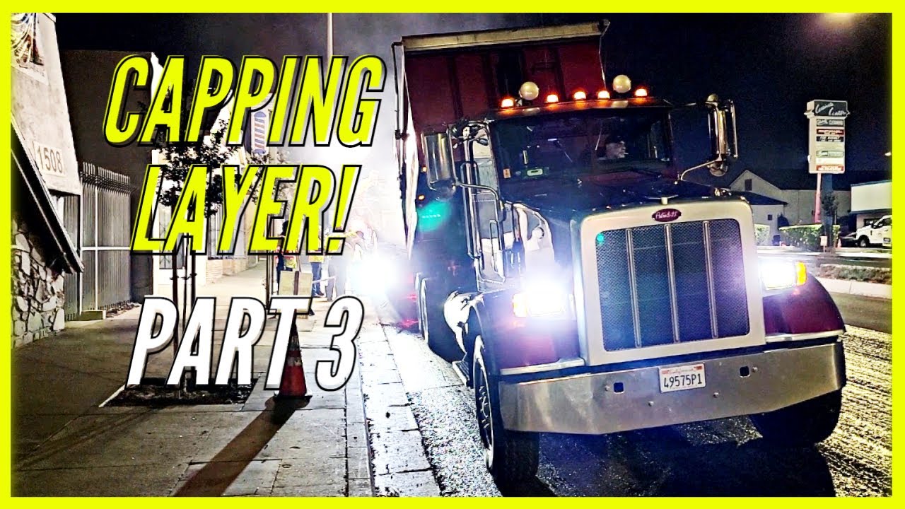 USA - CENTINELA AVE. ROAD CONSTRUCTION - ASPHALT CAPPING LAYER - PART 3 @MasterWorkers