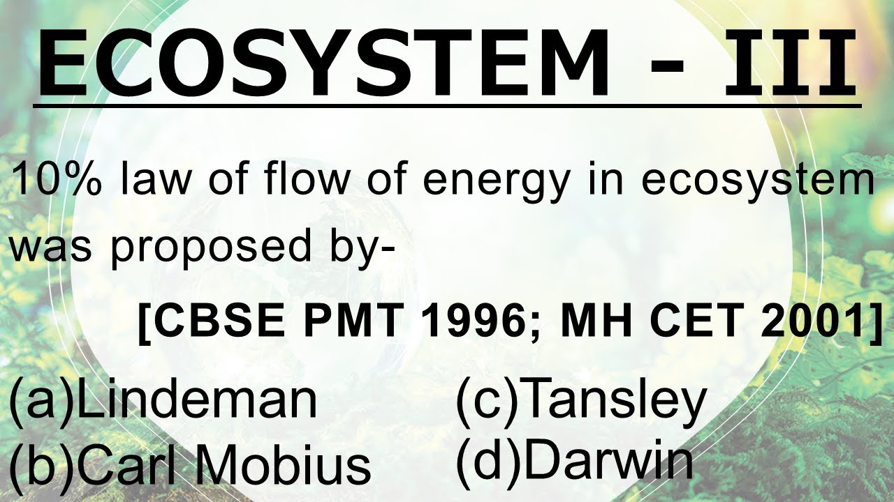 ECOSYSTEM MCQ FOR NEET - 3 || REPEATED QUESTIONS || NEET 2021 || STUDE