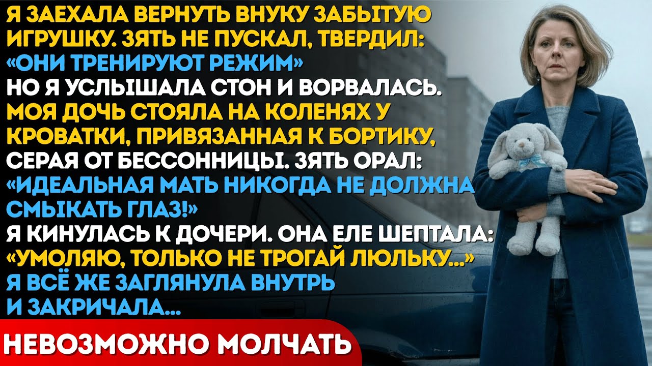 Дочь была привязана к детской кроватке и шептала: «Не смотри туда...» Я посмотрела и закричала