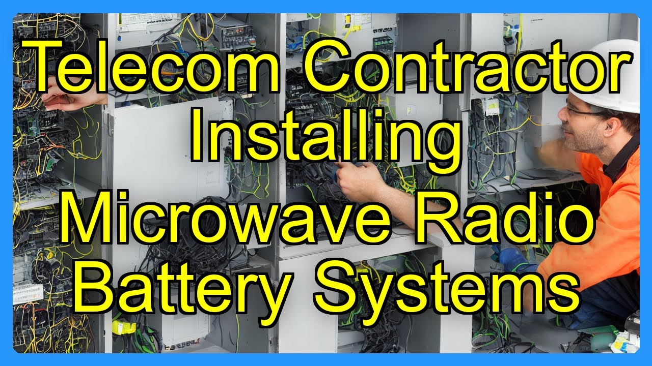 Telecom Contractor Installing Microwave Radio Battery Systems